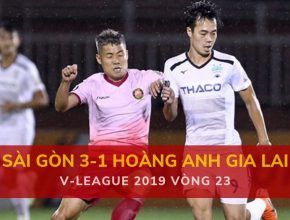 Highlight: Sài Gòn 3-1 Hoàng Anh Gia Lai (V-League 2019 - Vòng 23)