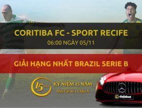 Coritiba FC - Sport Recife (06h00 ngày 05/11)