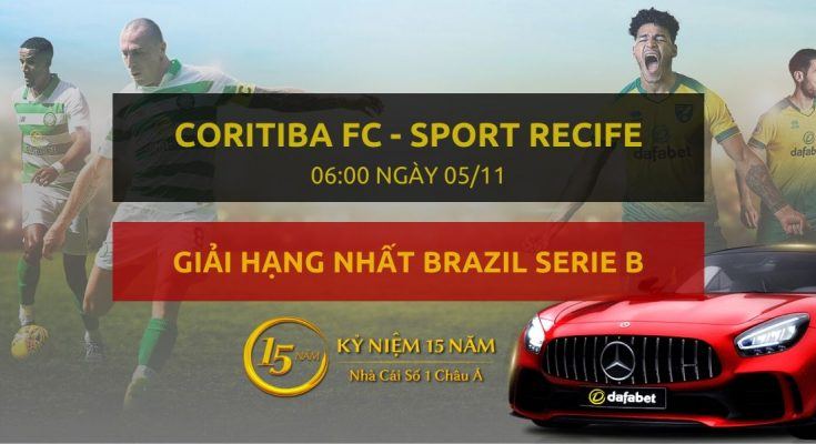 Coritiba FC - Sport Recife (06h00 ngày 05/11)