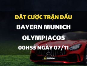 Bayern Munich - Olympiacos FC (00h55 ngày 07/11)