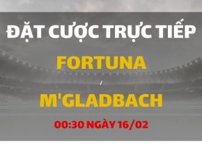Fortuna Dusseldorf - Borussia Monchengladbach (00h30 ngày 16/02)